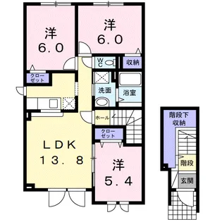 BELLE MAISON【2階】の間取り