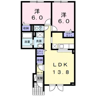 BELLE MAISON【1階】の間取り