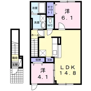 LAPACE大和【2階】の間取り
