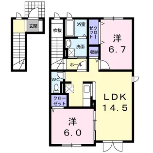SANANDO【2階】の間取り