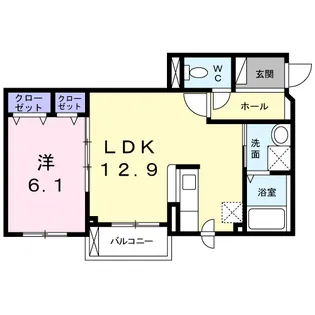SUNPARK岩見沢【3階】の間取り