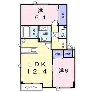 セント・プレリーⅠ【1階】の間取り