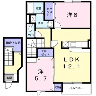 KM・61【2階】の間取り