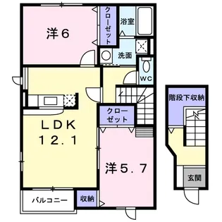 KMー62【2階】の間取り