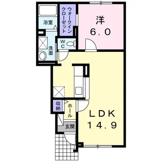 CALME ANGE【1階】の間取り