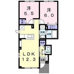 K&MⅣ【1階】の間取り