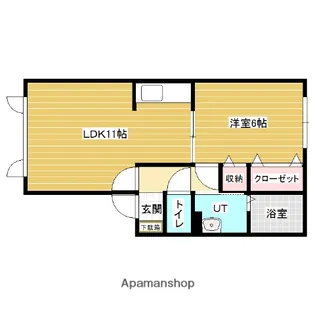 パナハイツドリームB【2階】の間取り