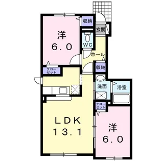 フランメゾン【1階】の間取り