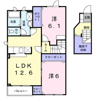 ジュエリーグラン【2階】の間取り