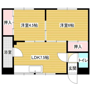 中村荘【1階】の間取り