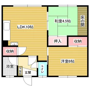 中里ハイツ【2階】の間取り