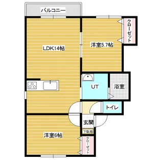 LAND SCAPE岡山【1階】の間取り