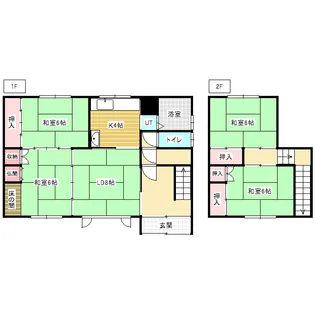 北海道岩見沢市栗沢町北本町【一戸建】の間取り