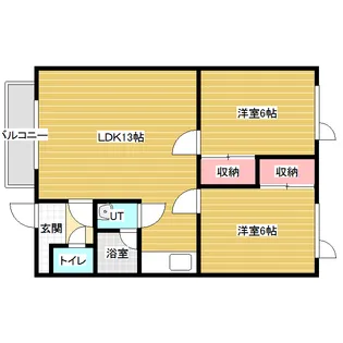 パンジーⅢ【2階】の間取り