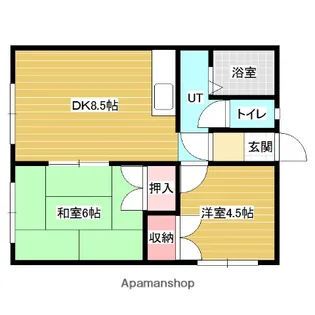 ノースハウス【2階】の間取り