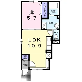 クリオス【1階】の間取り