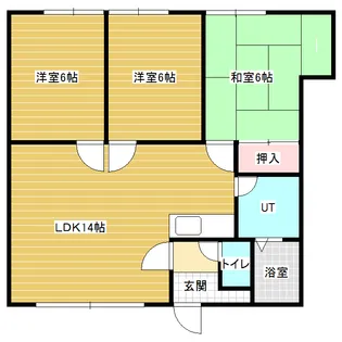リヴィエール412A【3階】の間取り