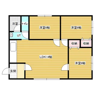 リヴィエール412D【2階】の間取り