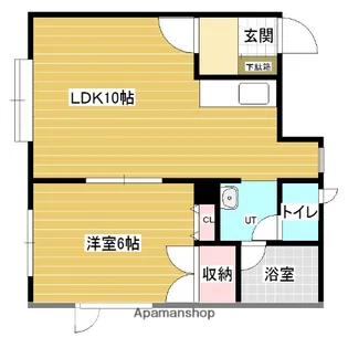 コーポラスひので【2階】の間取り