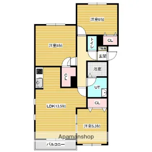 PLATINE N3【1階】の間取り