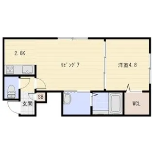 MUG岩見沢(マグ)【1階】の間取り