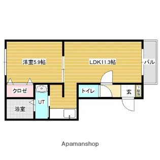 エフステージ大和【1階】の間取り