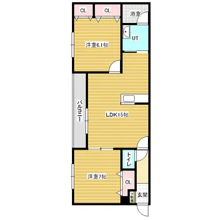 BELLE FORET【3階】の間取り