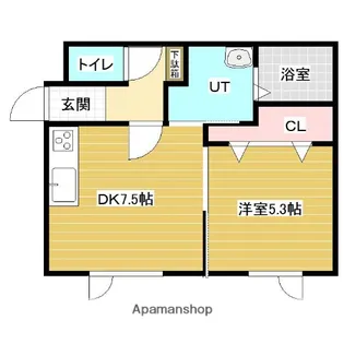 トーケンⅩⅥ【2階】の間取り
