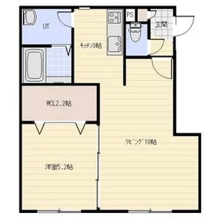 FIRST SET 三笠Ⅰ【102号室】の間取り