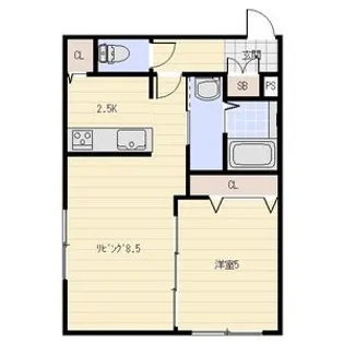REVE(レーヴ)【206号室】の間取り