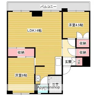 MAPLE BAUM Ⅱ【1階】の間取り