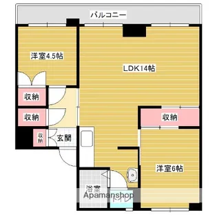 MAPLE BAUM Ⅱ【5階】の間取り