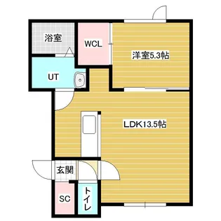 フレバンス【1階】の間取り