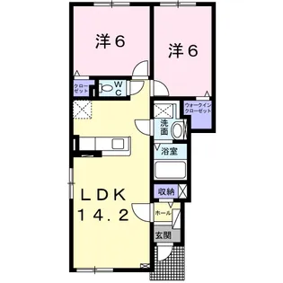 ラ・ローブ【1階】の間取り