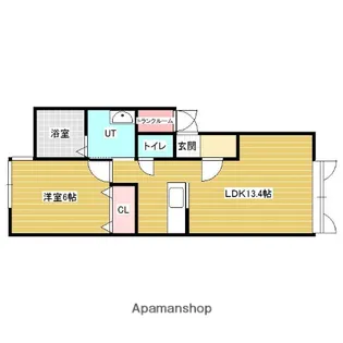 エムズミリアB【2階】の間取り