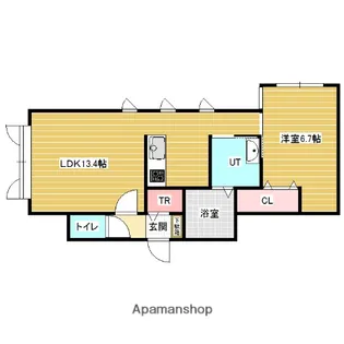エムズラグザC棟【1階】の間取り