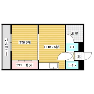 ドリームハイツ【101号室】の間取り