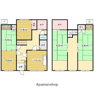 美園3条2丁目【2階】の間取り