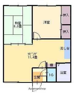 森マンション【2階】の間取り