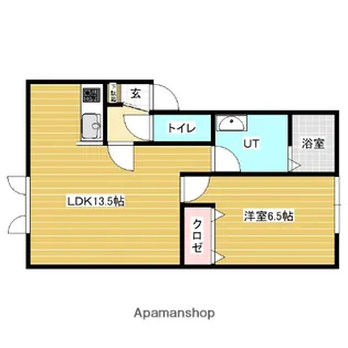 エーコー美唄西B【2階】の間取り