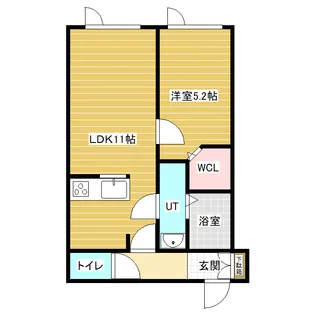 レオニール岩見沢【1階】の間取り