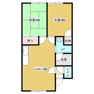 エーテック美唄【2階】の間取り