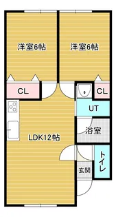 エーテック美唄【2階】の間取り