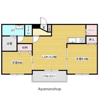 タンドゥールタン【1階】の間取り