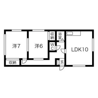 北栄ハウス【205号室】の間取り