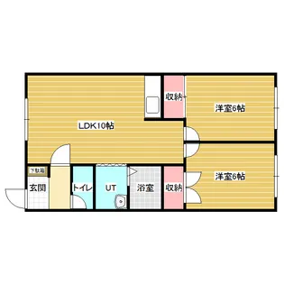 フリーダム412【2階】の間取り
