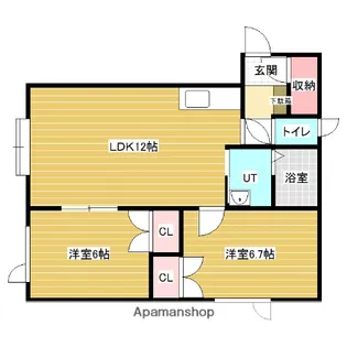 メゾンパーク【1階】の間取り