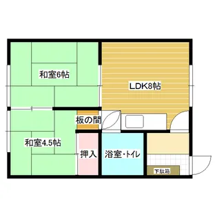 幸和荘【2階】の間取り