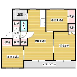 レジデンス美唄Ⅰ【3階】の間取り