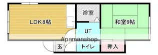 なかよしハイツA【3階】の間取り
